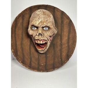Gag‎ Studios Head Plaque Rare Spirit Halloween GEMMY Morbid 1990s VTG